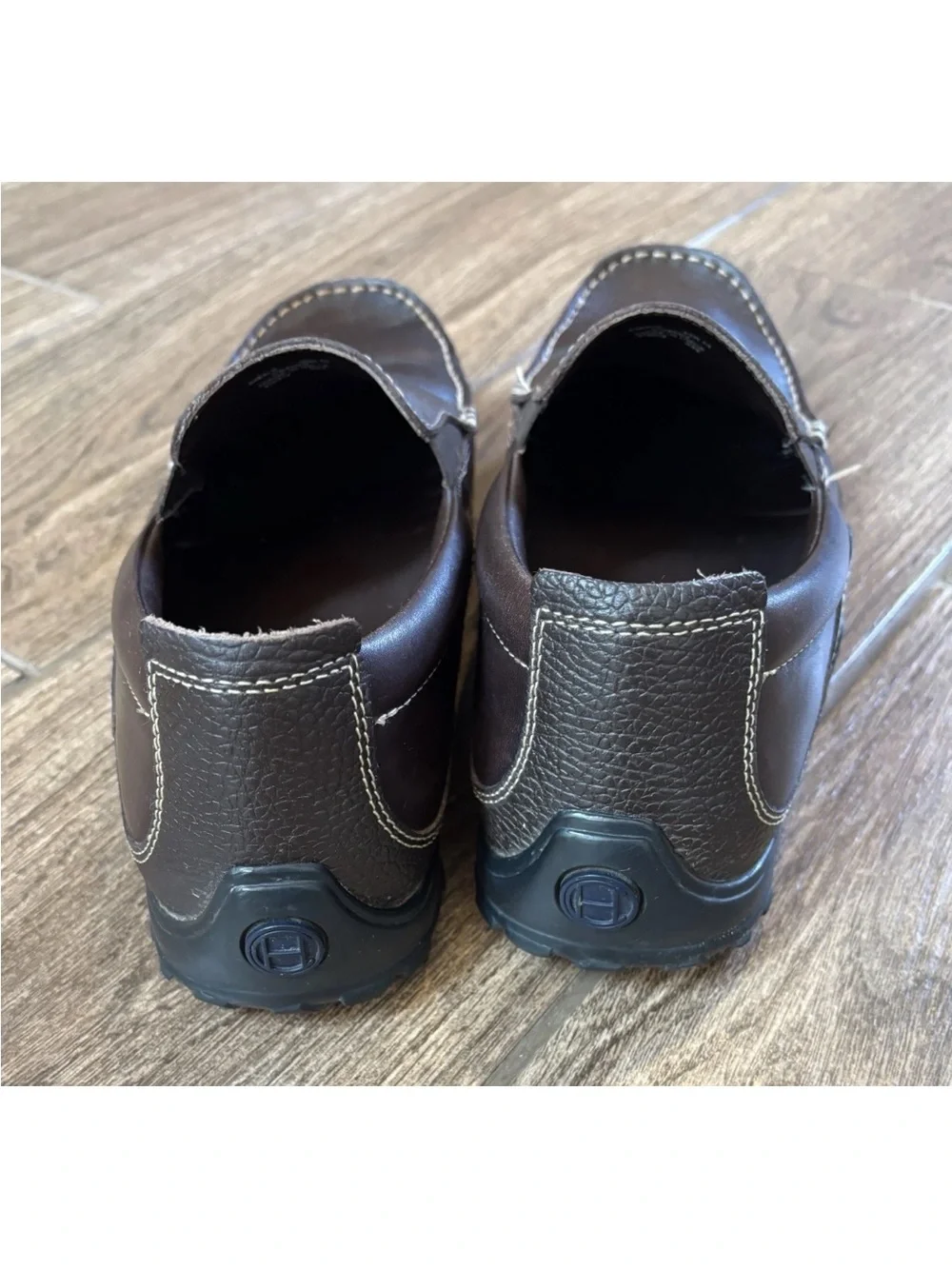 Cole Haan Brown Leather Moc Toe Loafers Men’s 10.5 M Slip On Shoes